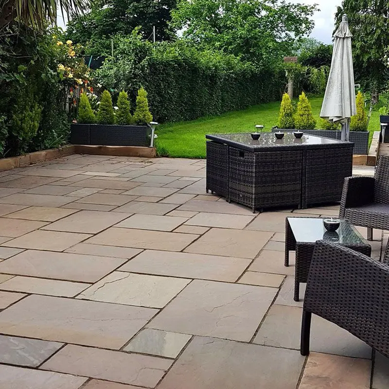 Autumn Brown Sandstone Paving