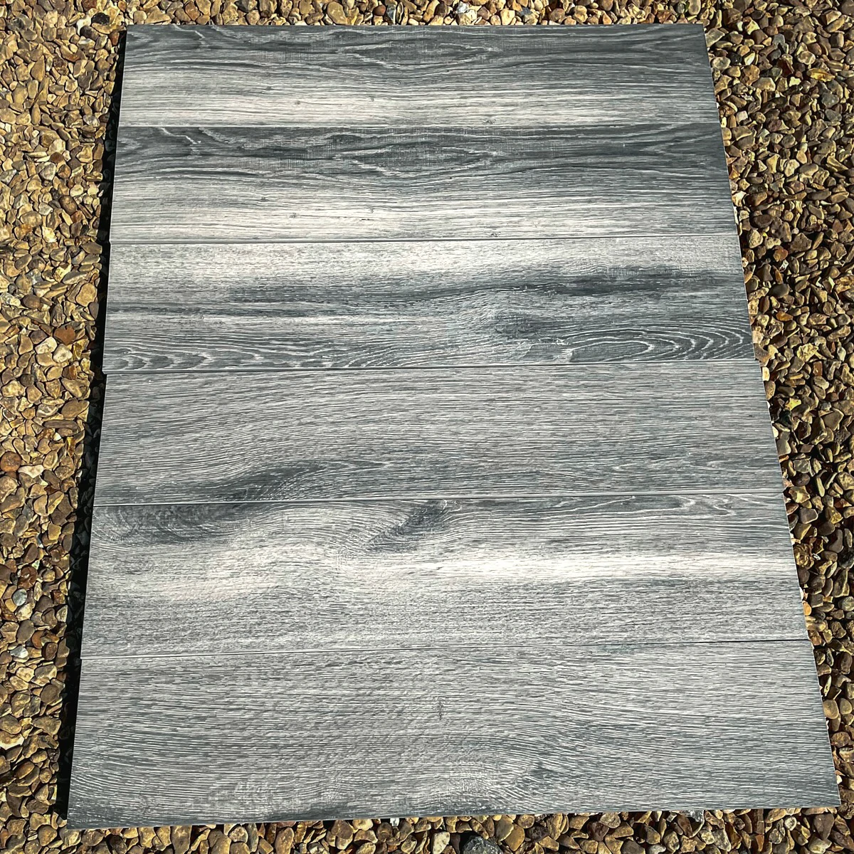 Ash Grey Wood Outdoor Porcelain Paving Tiles - 900x195 - 20mm