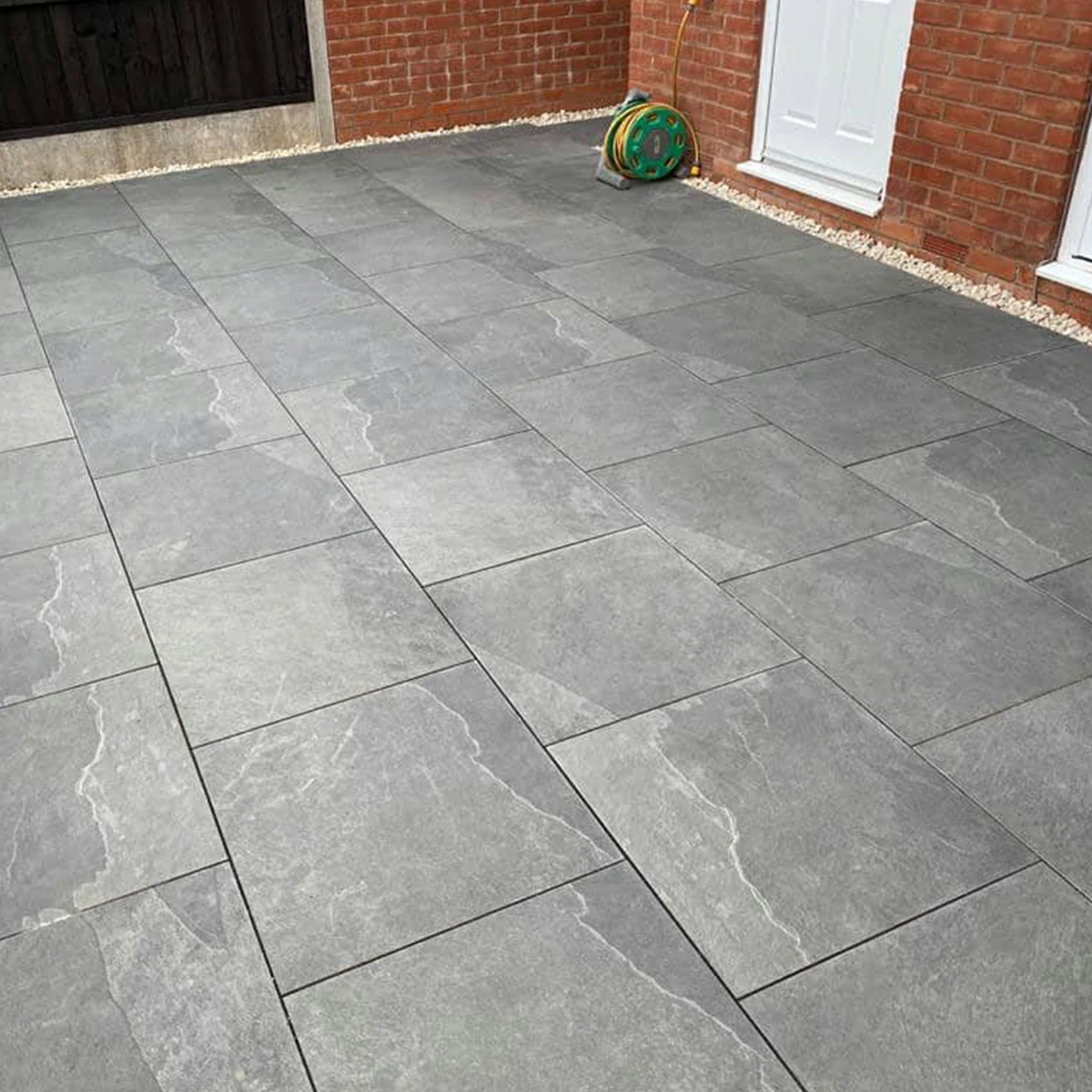 Black Outdoor Porcelain Paving Tiles - 600x600 - 20mm
