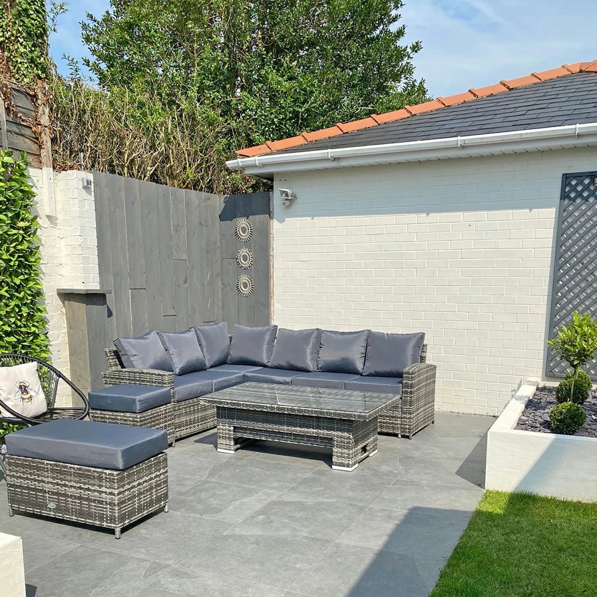 Black Outdoor Porcelain Paving Tiles - 600x600 - 20mm