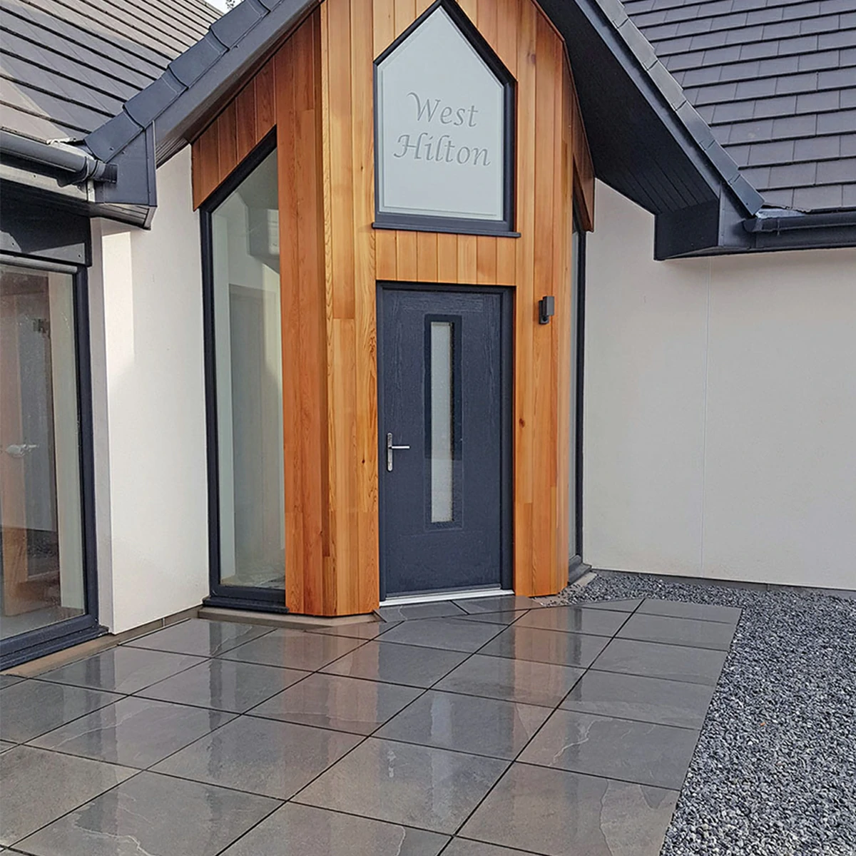 Black Outdoor Porcelain Paving Tiles - 600x600 - 20mm