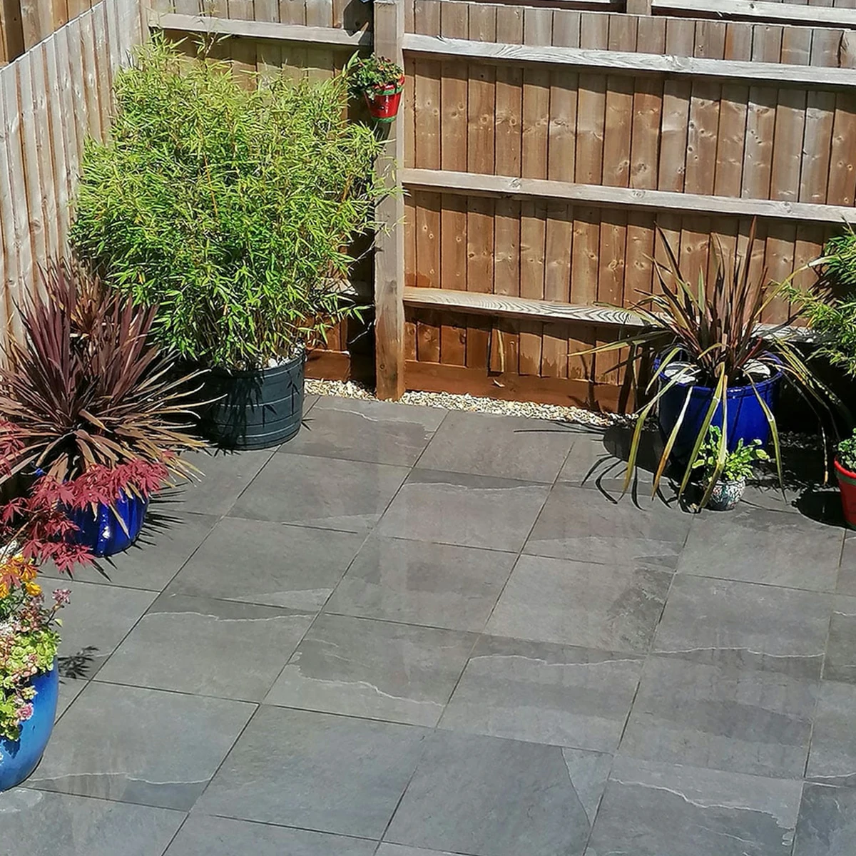 Black Outdoor Porcelain Paving Tiles - 600x600 - 20mm