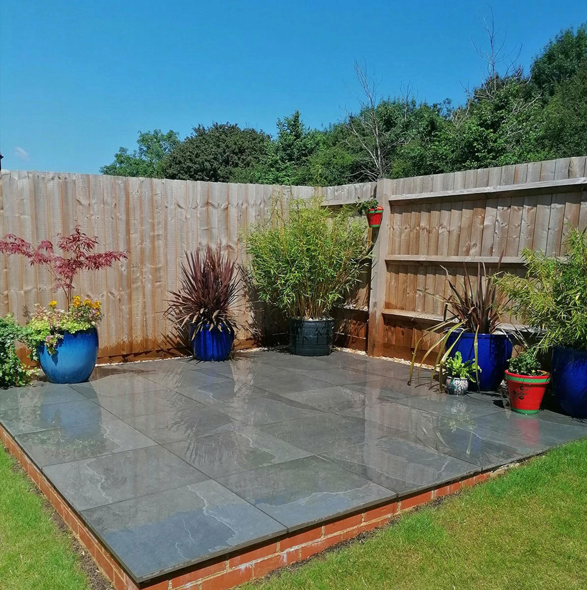 Black Outdoor Porcelain Paving Tiles - 600x600 - 20mm