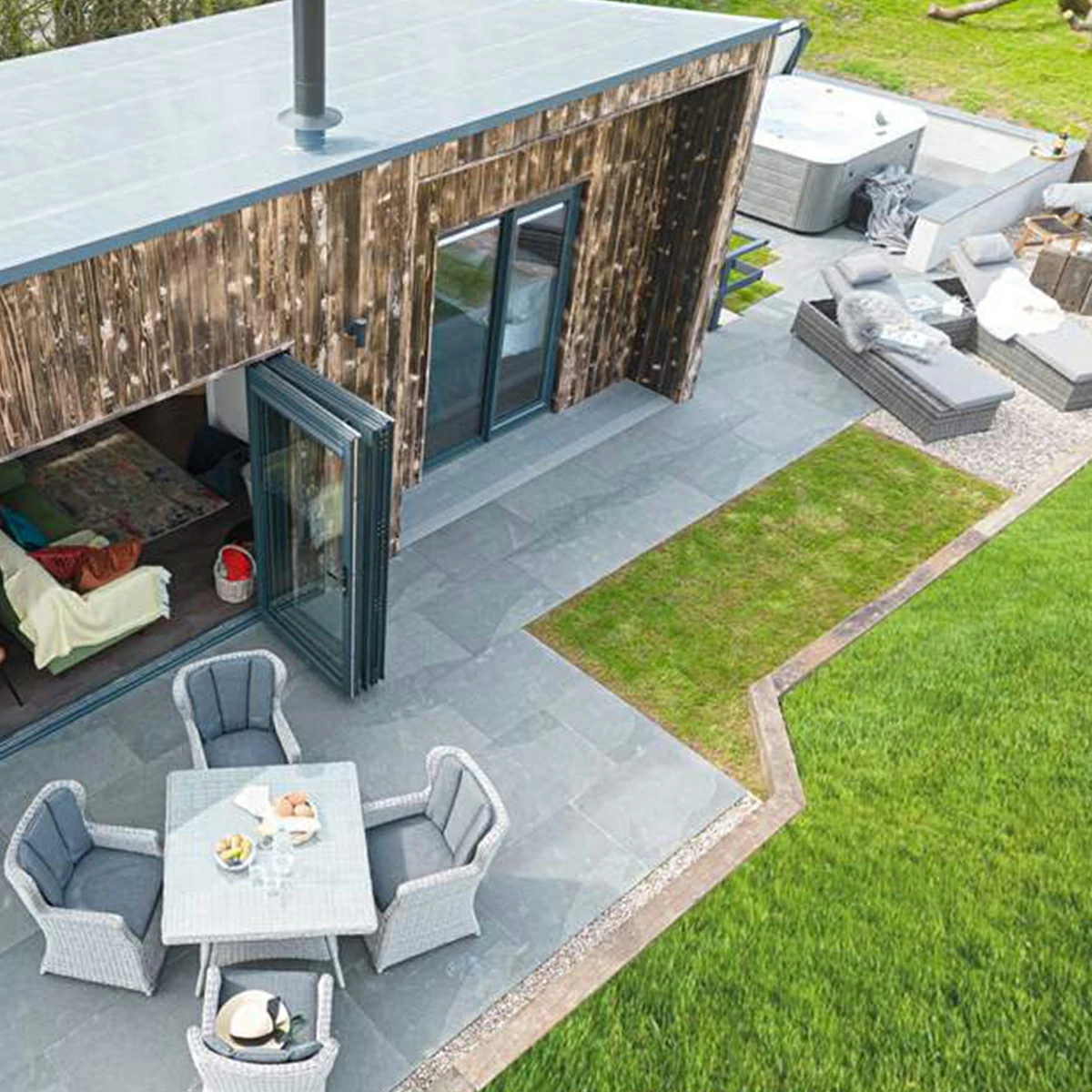 Black Outdoor Porcelain Paving Tiles - 600x900 - 20mm