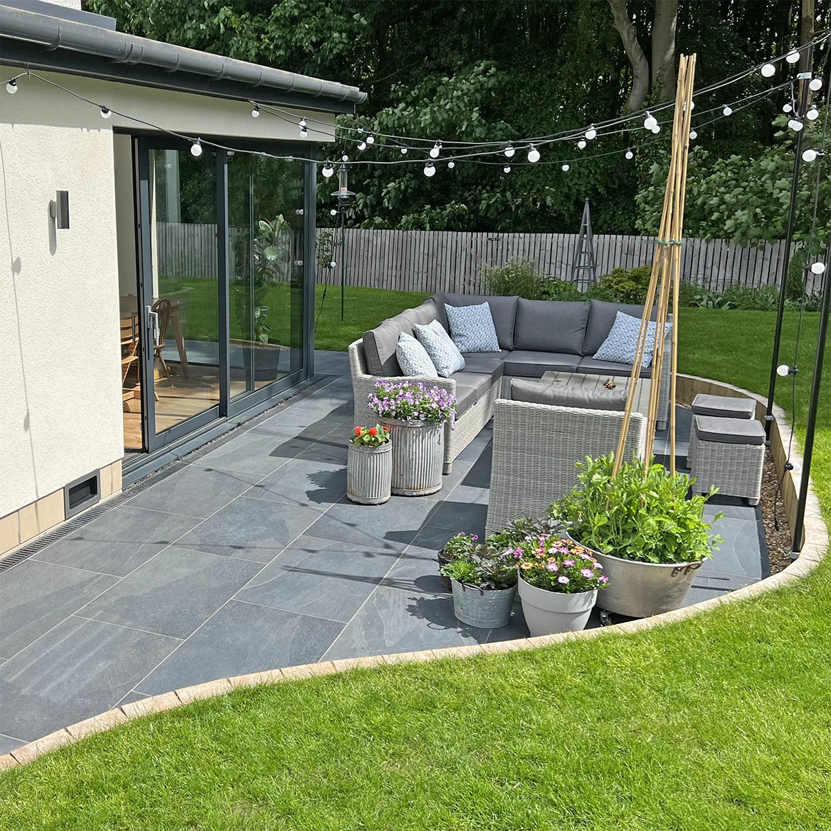 Black Outdoor Porcelain Paving Tiles - 600x900 - 20mm