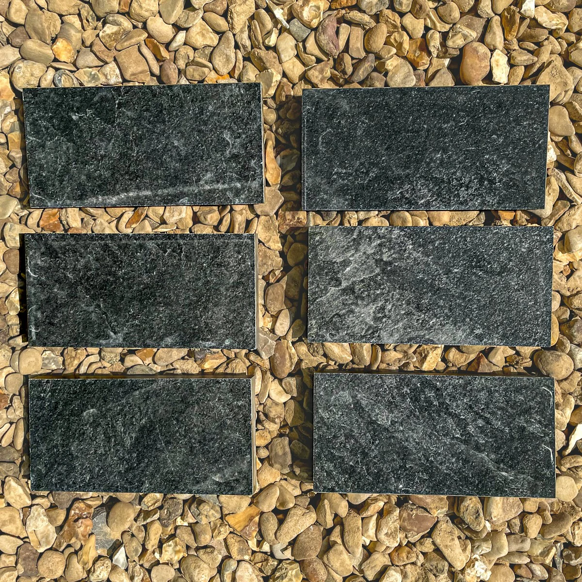Black Outdoor Porcelain Setts - 200x100 - 20mm