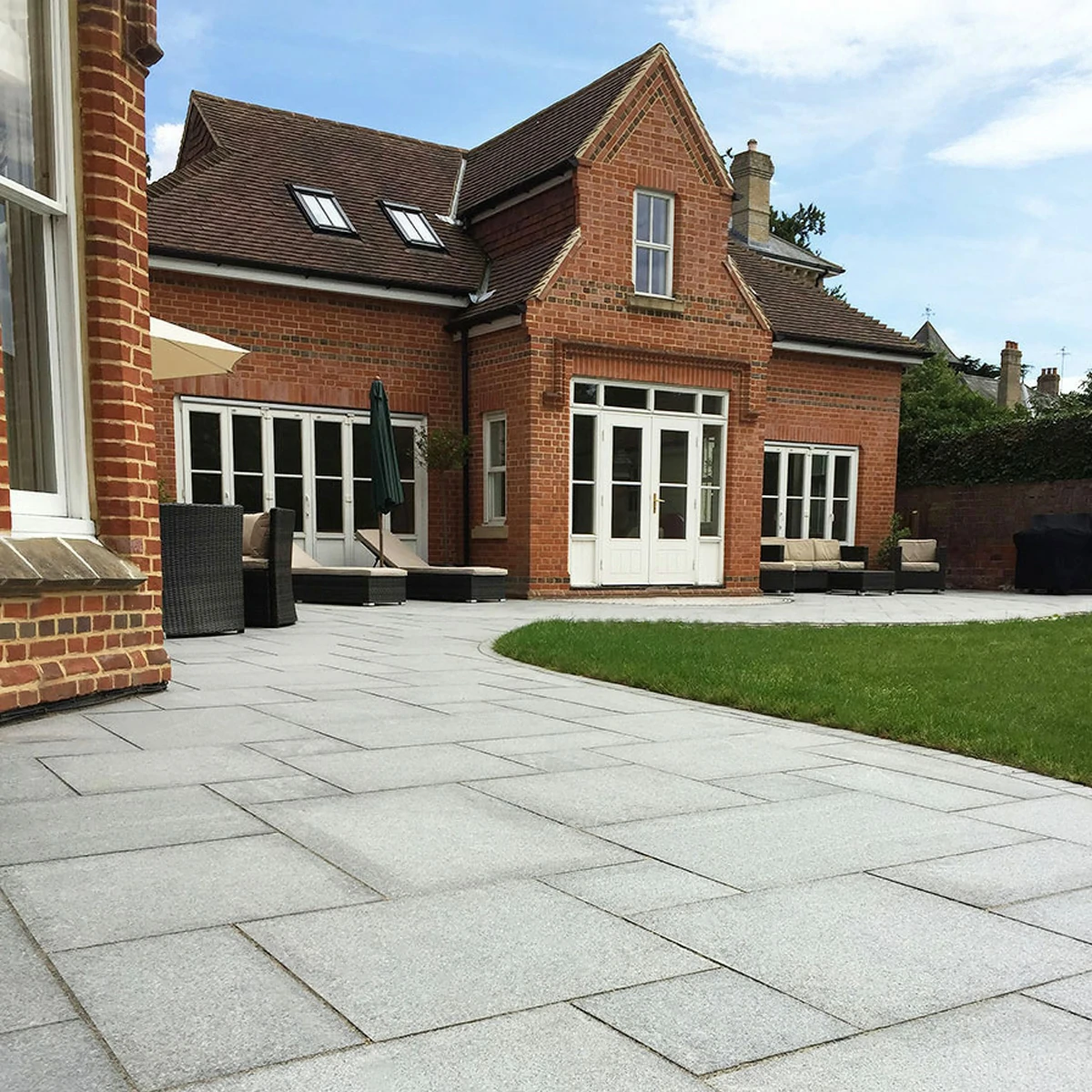 Blue Black Granite Paving Slabs - Patio Kit - 20mm