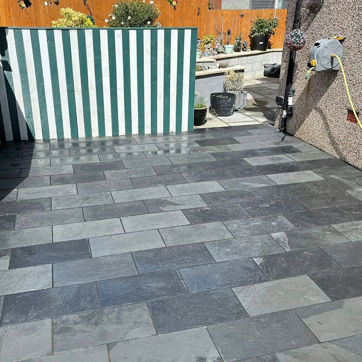 Brazilian Black Slate Paving Slabs - 600x300 - 20mm
