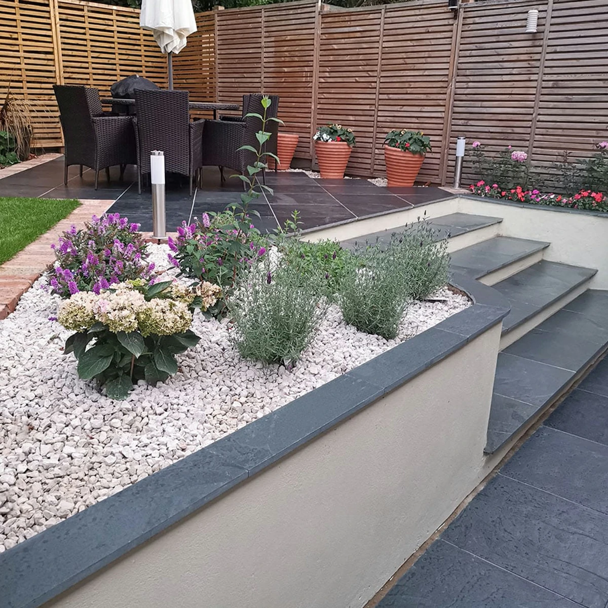 Brazilian Black Slate Paving Slabs - 600x600 - 20mm