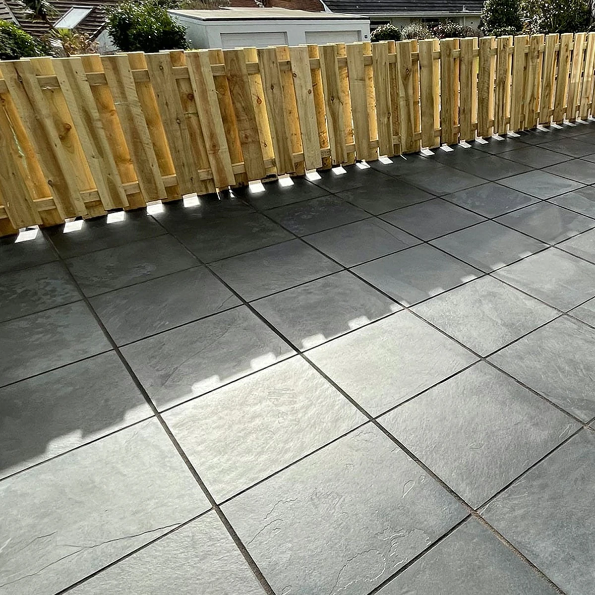 Brazilian Black Slate Paving Slabs - 600x600 - 20mm