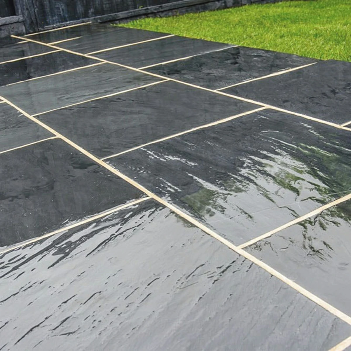 Brazilian Black Slate Paving Slabs - 600x600 - 20mm
