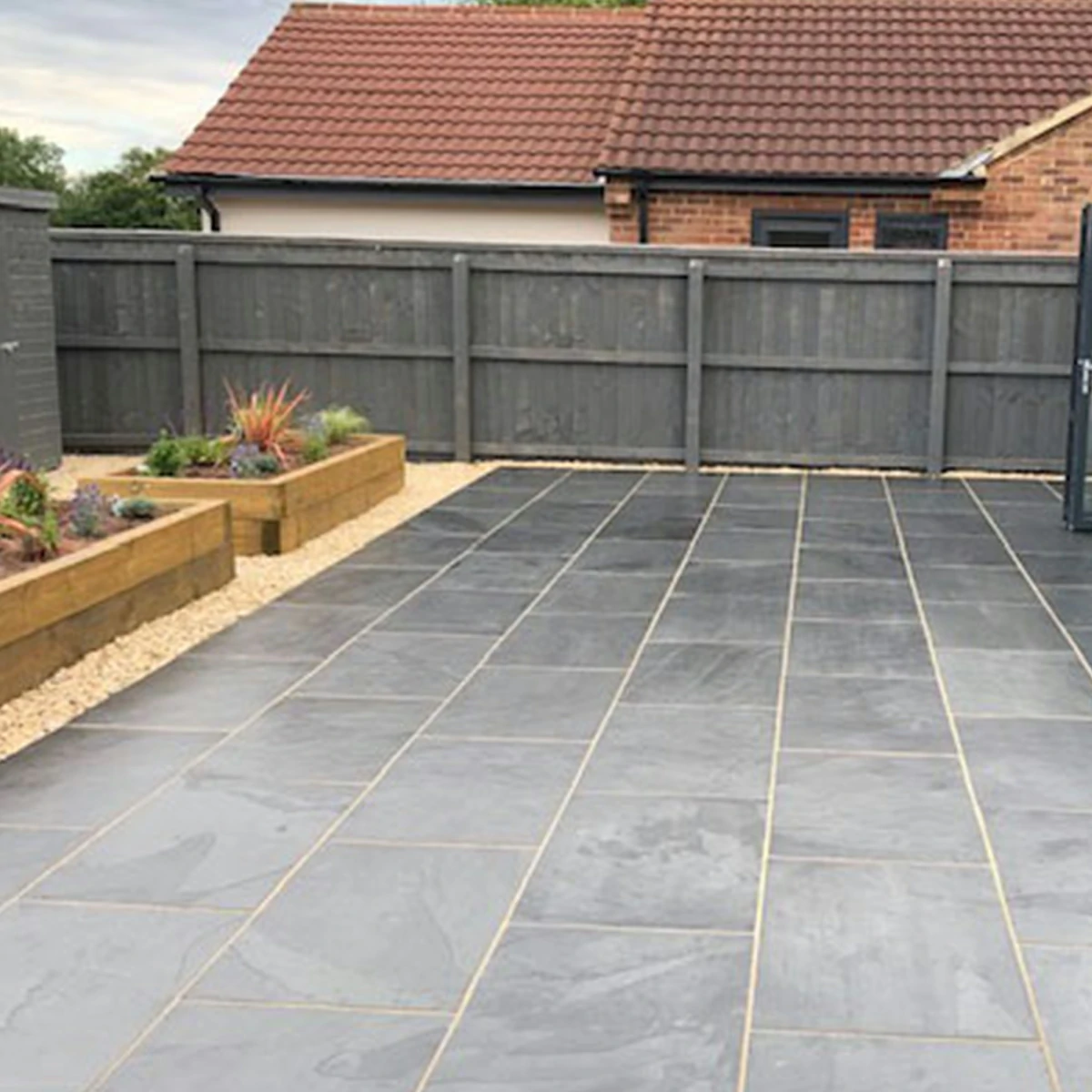 Brazilian Black Slate Paving Slabs - 600x900 - 20mm