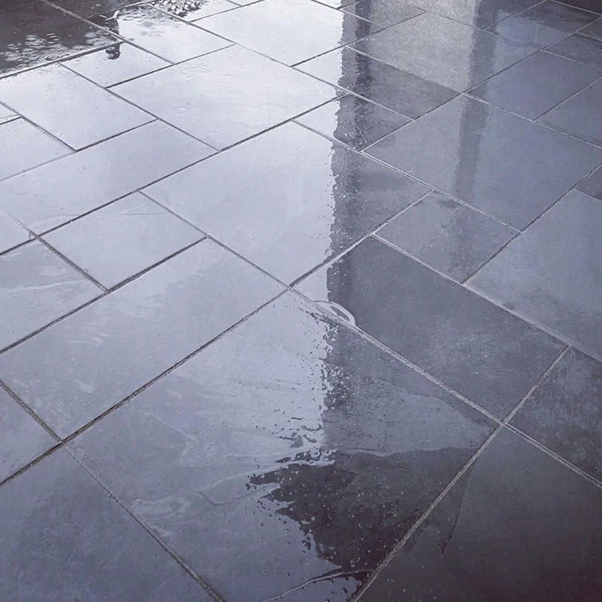 Brazilian Black Slate Paving Slabs - Patio Kit - 20mm