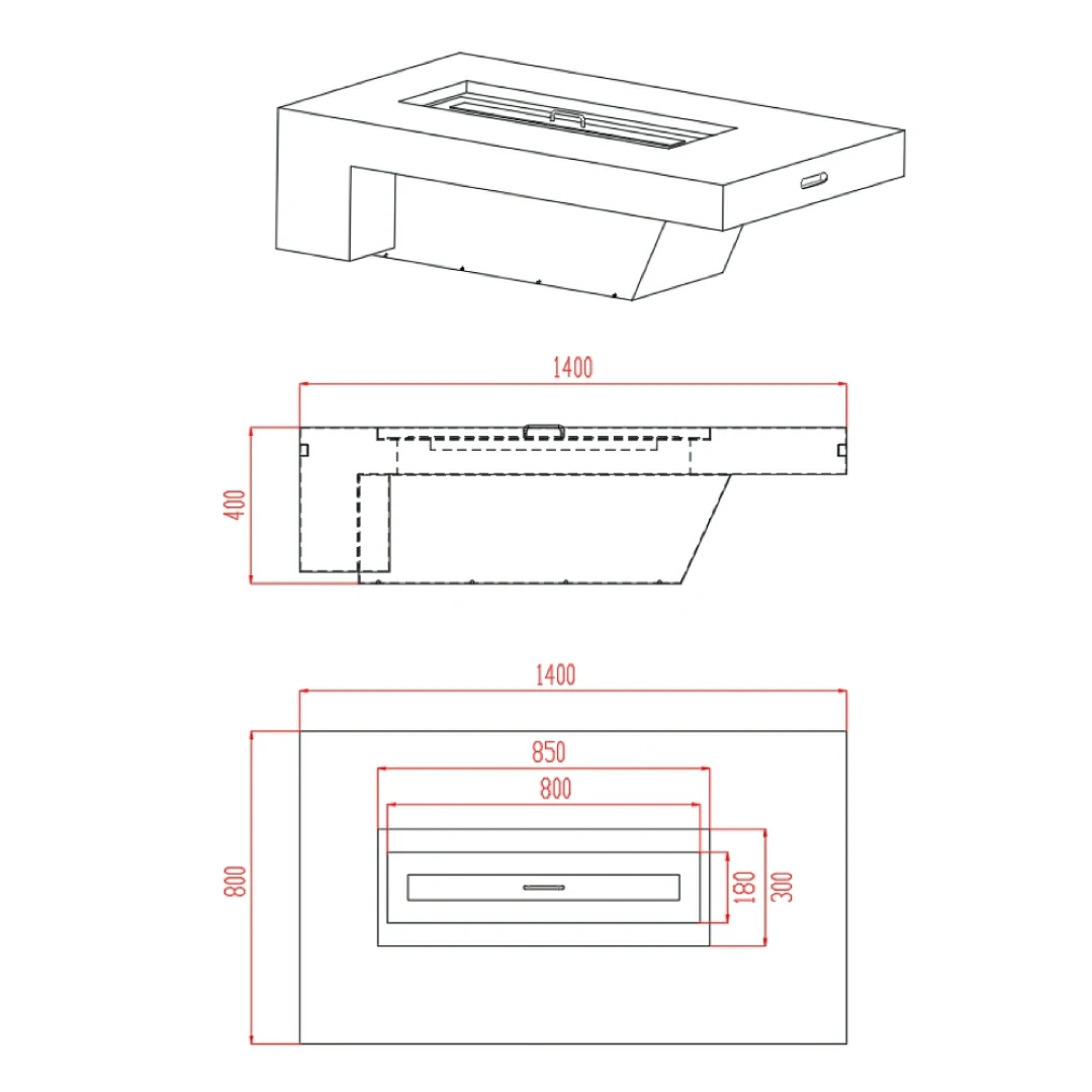 Carnell Bioethanol Fireplace