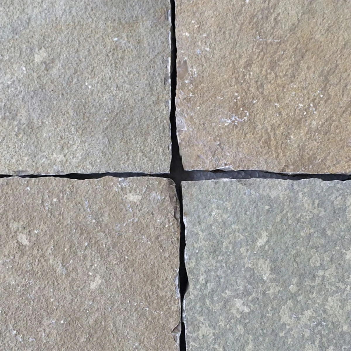 Grey Indian Limestone Paving Slabs - Sawn Edges - Patio Kit - 22mm