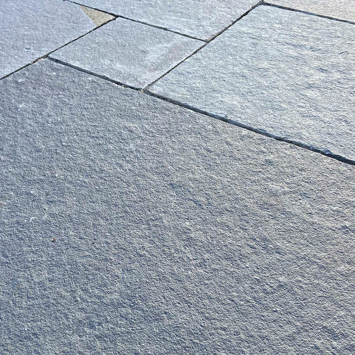 Grey Indian Limestone Paving Slabs - Sawn Edges - Patio Kit - 22mm