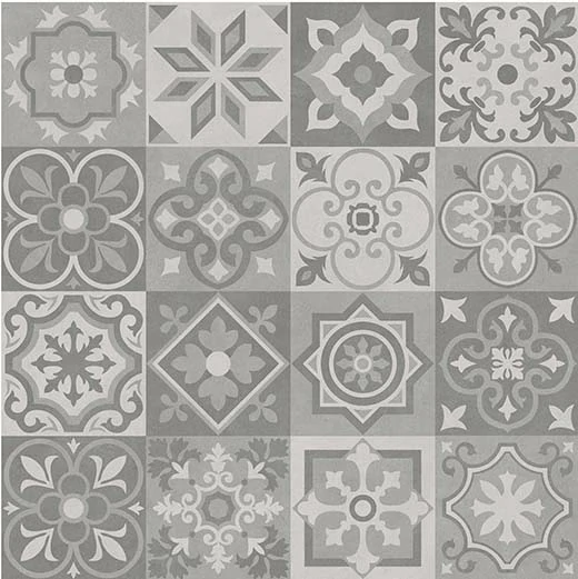 Grey Tapestry Decor Outdoor Porcelain Paving Tiles - 800×800 - 20mm