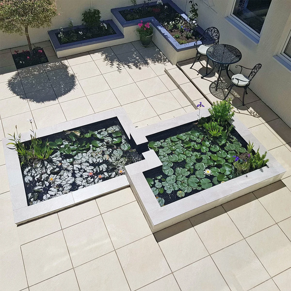 Ivory Outdoor Porcelain Paving Tiles - 600x600 - 20mm