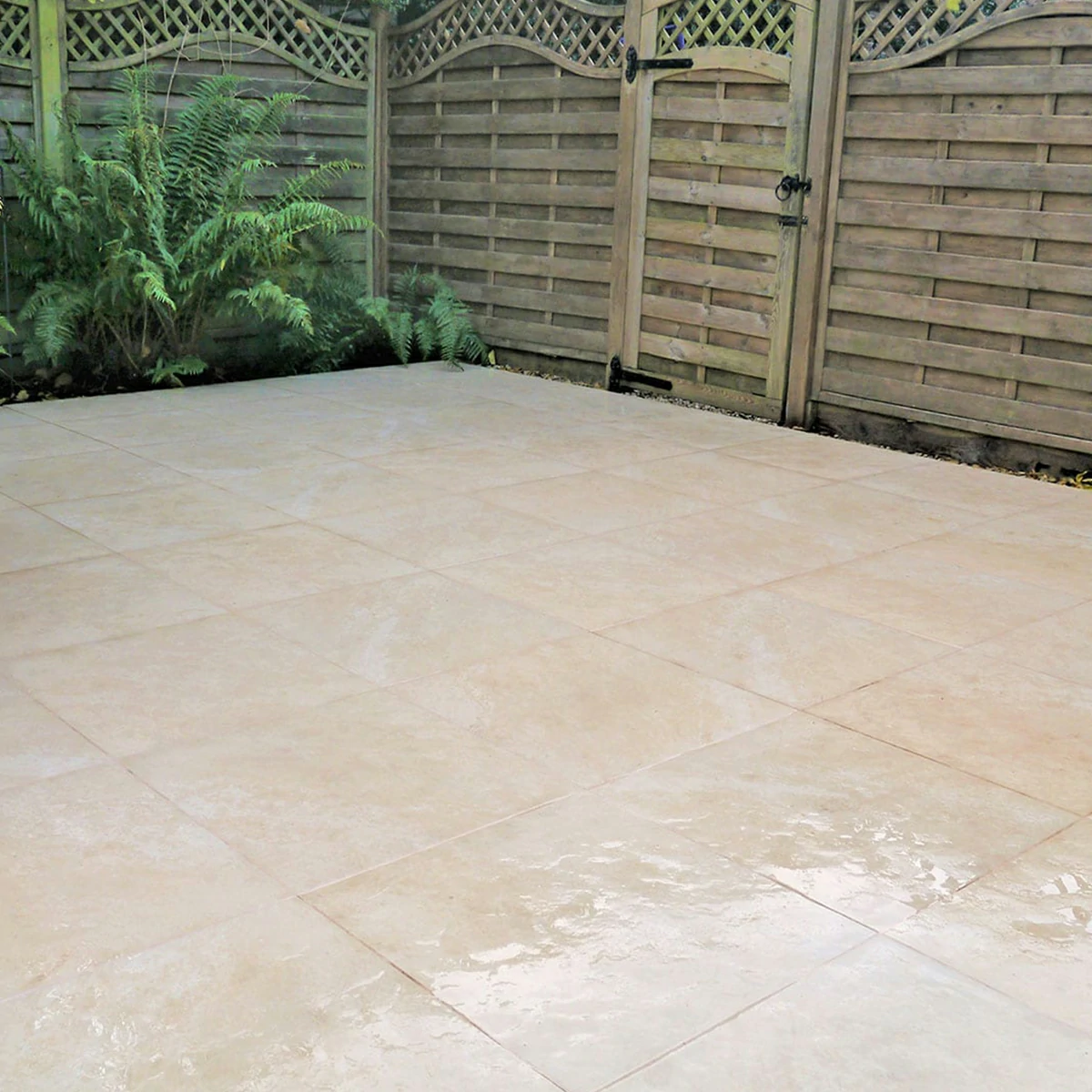 Ivory Outdoor Porcelain Paving Tiles - 600x600 - 20mm