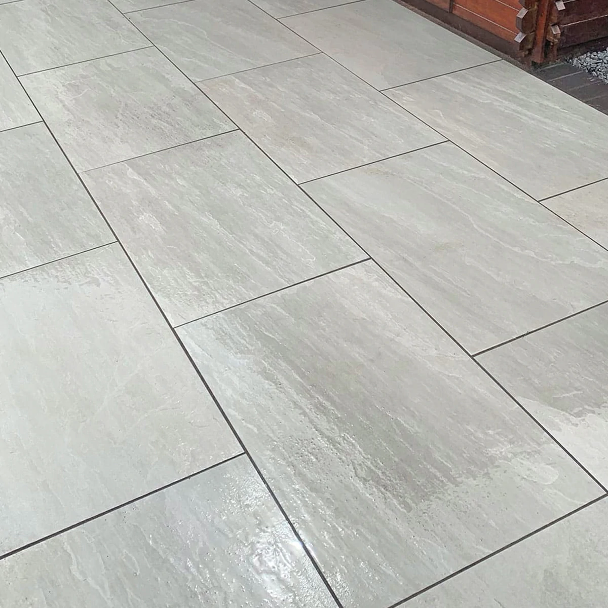 Kandla Grey Outdoor Porcelain Paving Tiles - 1200x600 - 20mm