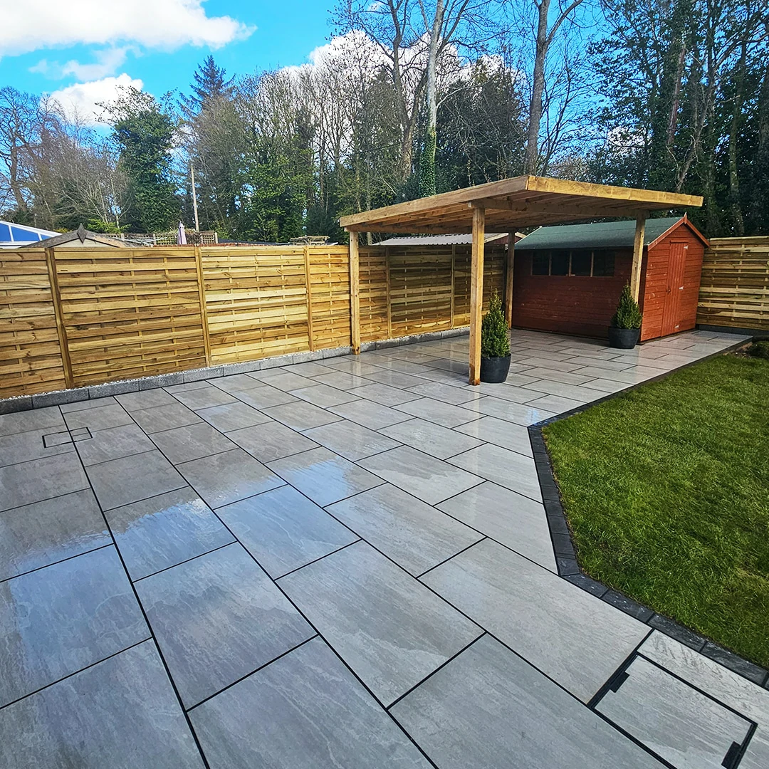 Kandla Grey Outdoor Porcelain Paving Tiles - 1200x600 - 20mm