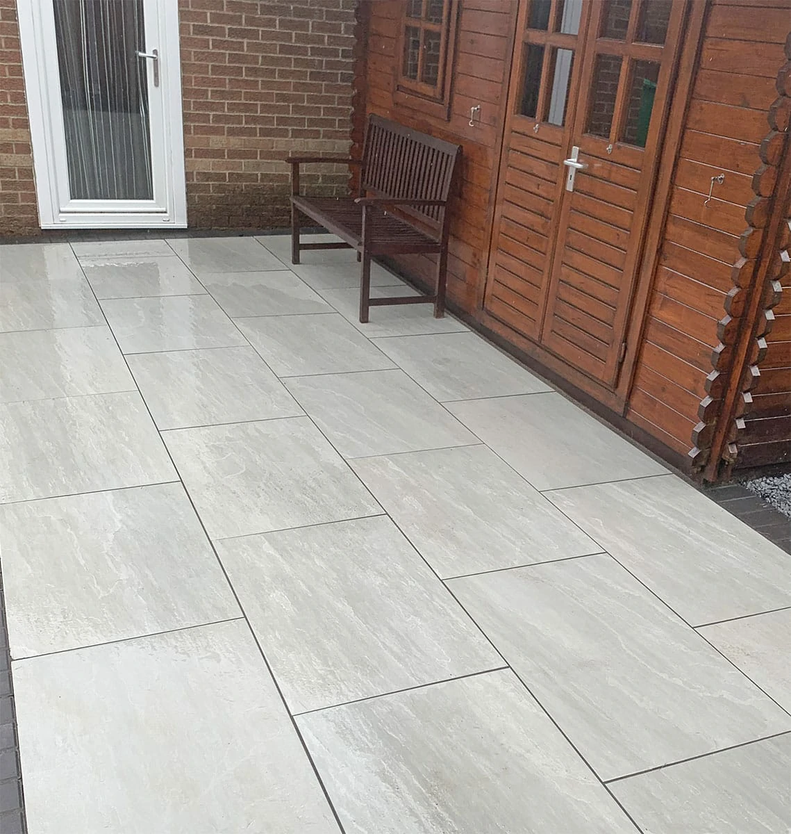 Kandla Grey Outdoor Porcelain Paving Tiles - 1200x600 - 20mm