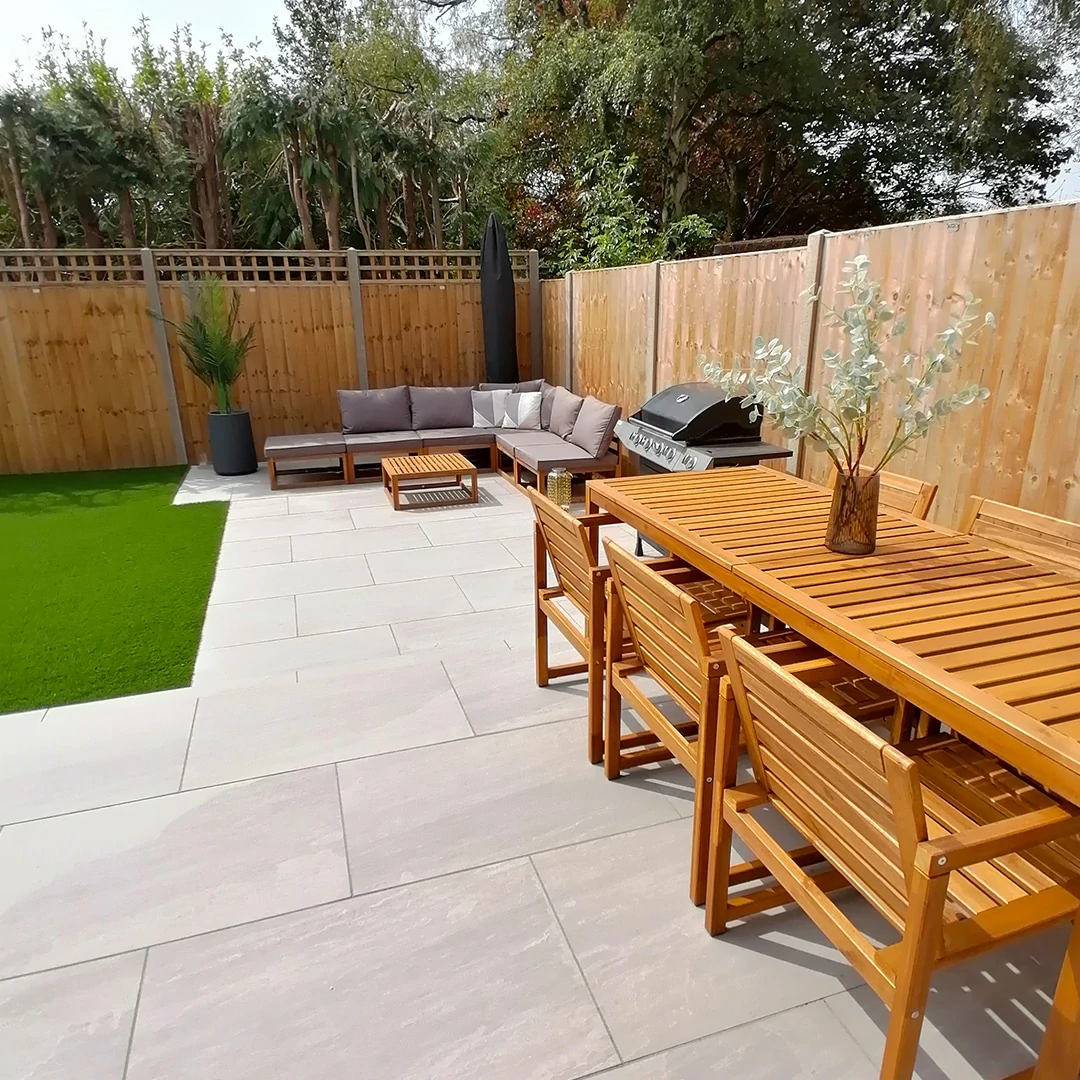Kandla Grey Outdoor Porcelain Paving Tiles - 600x900 - 20mm