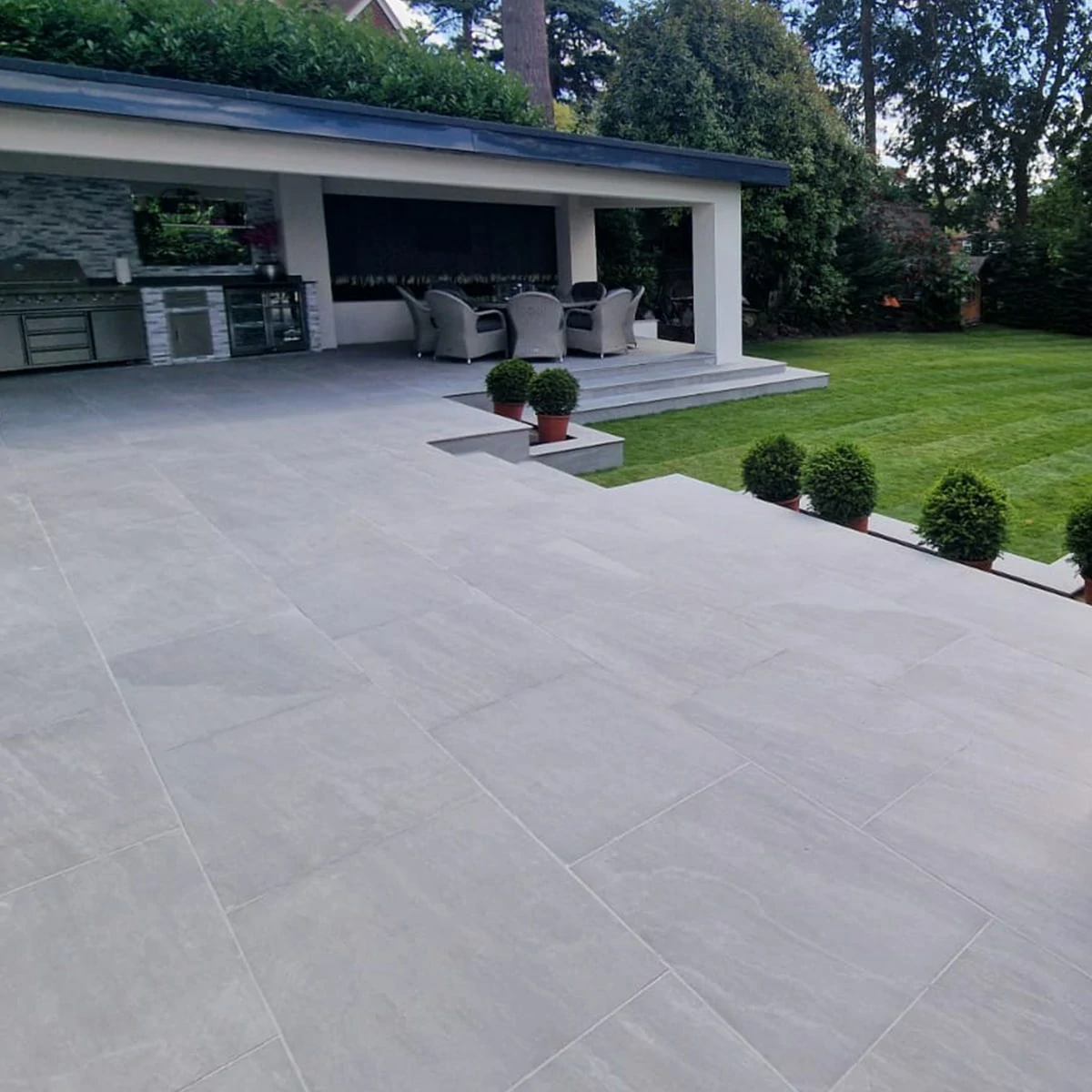 Kandla Grey Outdoor Porcelain Paving Tiles - 600x900 - 20mm