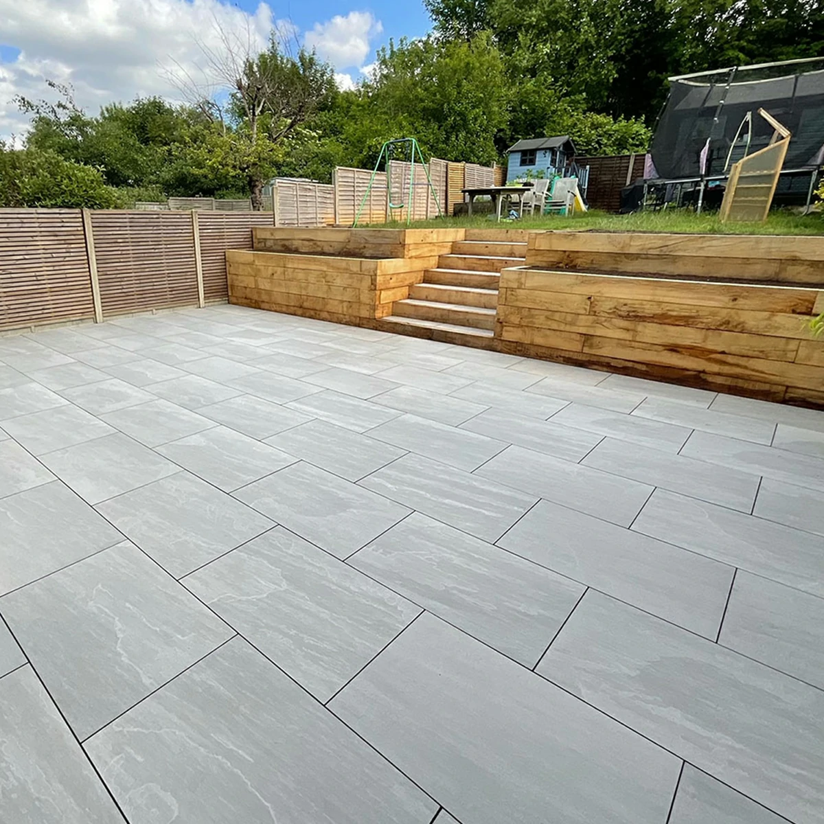 Kandla Grey Outdoor Porcelain Paving Tiles - 600x900 - 20mm