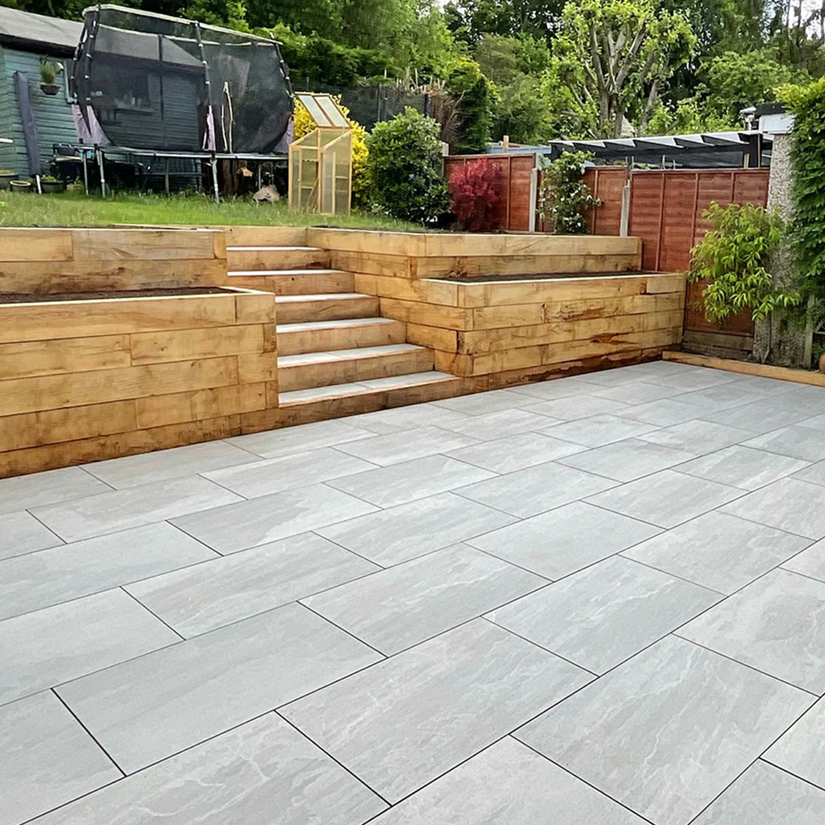 Kandla Grey Outdoor Porcelain Paving Tiles - 600x900 - 20mm