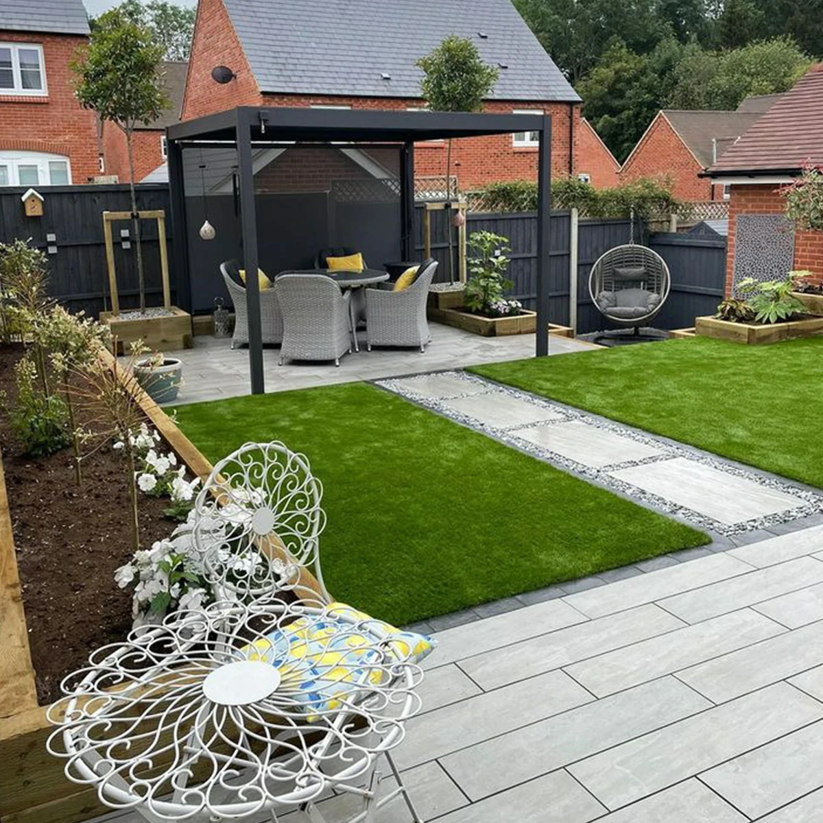 Kandla Grey Outdoor Porcelain Paving Tiles - 900x195 - 20mm