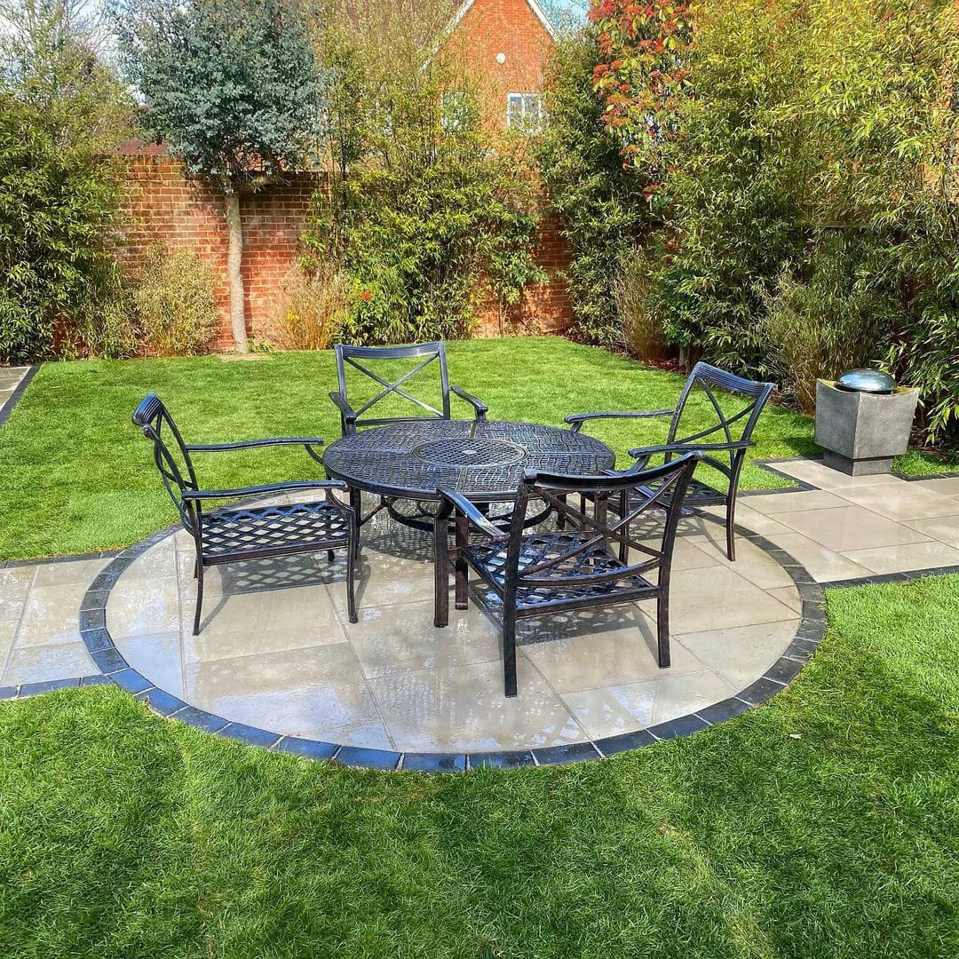 Kandla Grey Indian Sandstone Paving Slabs - Sawn &amp; Honed - 600x600 - 20mm