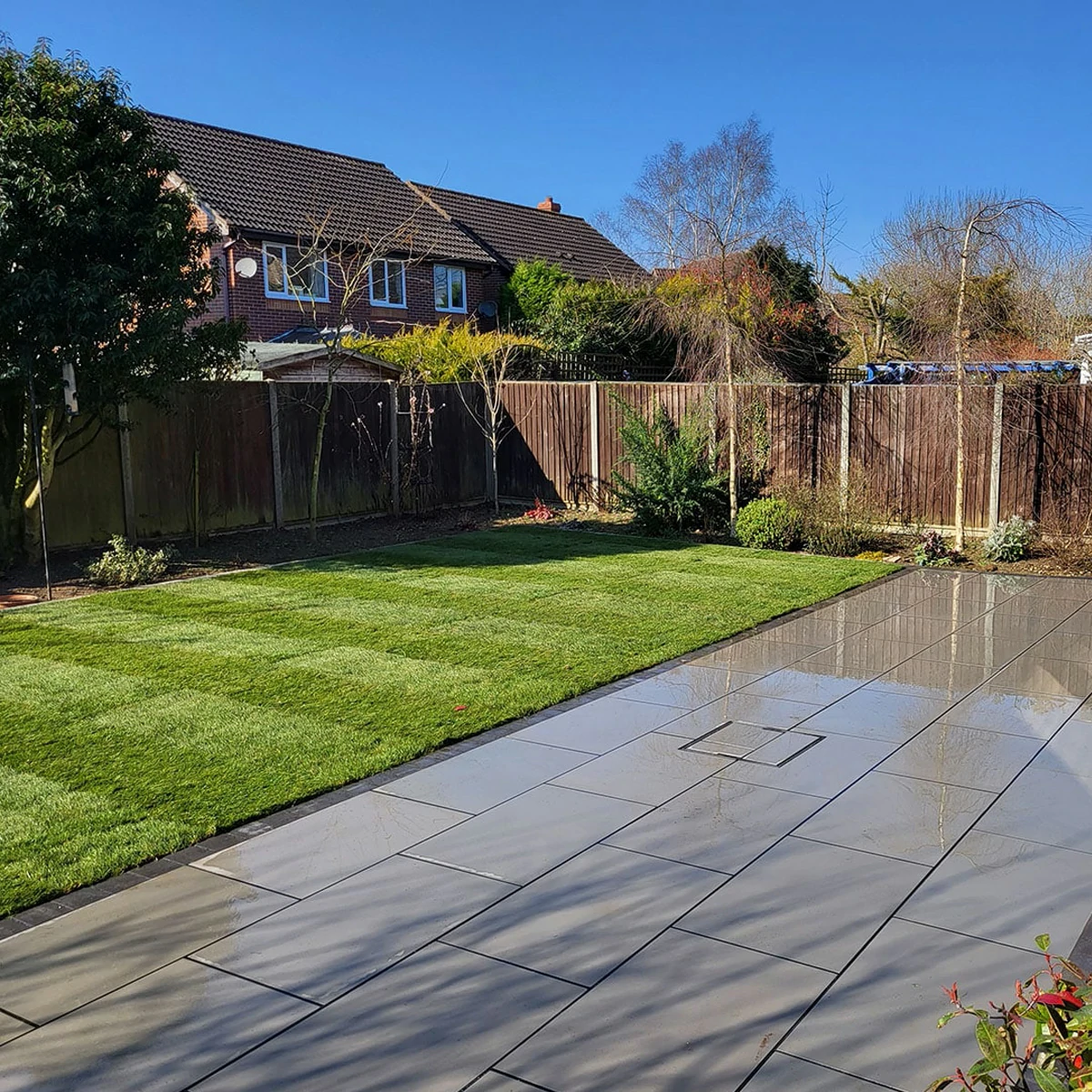 Kandla Grey Indian Sandstone Paving Slabs - Sawn &amp; Honed - 600x900 - 20mm