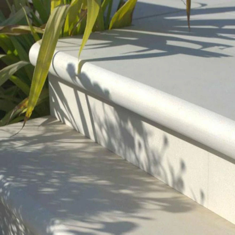Kandla Grey Indian Sandstone - Sawn & Honed - Bullnose Steps - 900x400 - 40mm