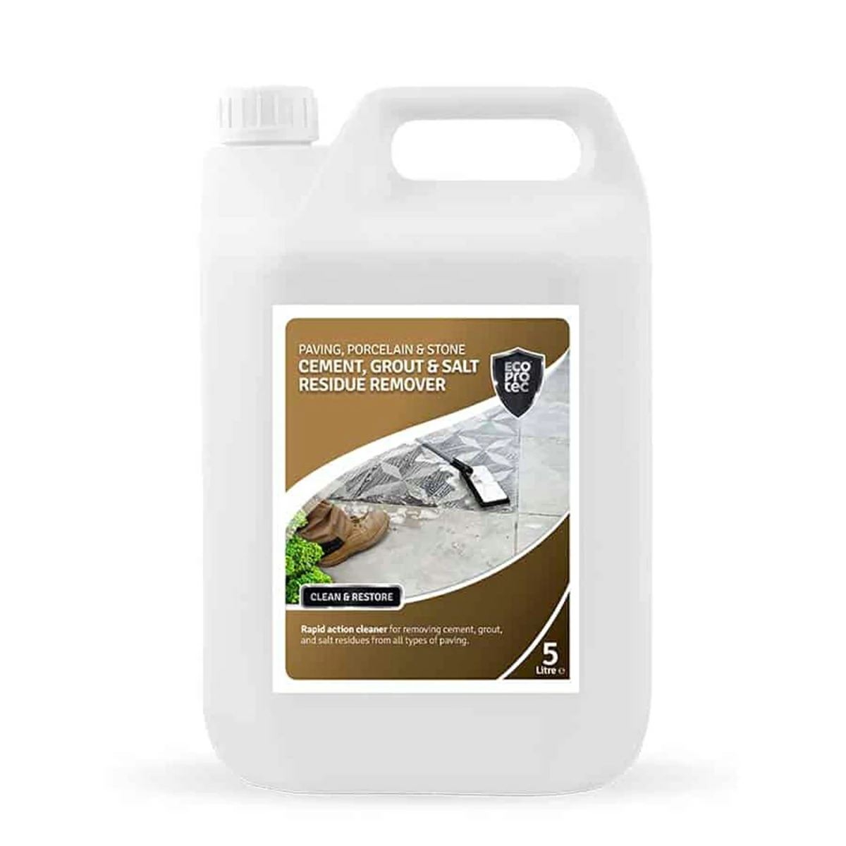 EcoProTec - Cement, Grout & Salt Residue Remover - 5 Litre