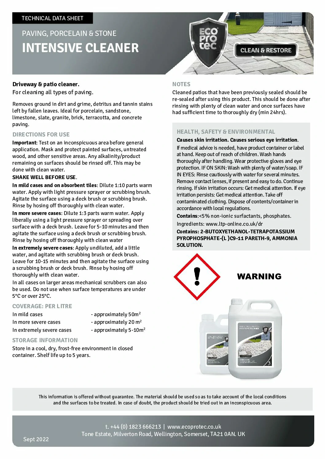 EcoProTec - Intensive Cleaner - 1 Litre