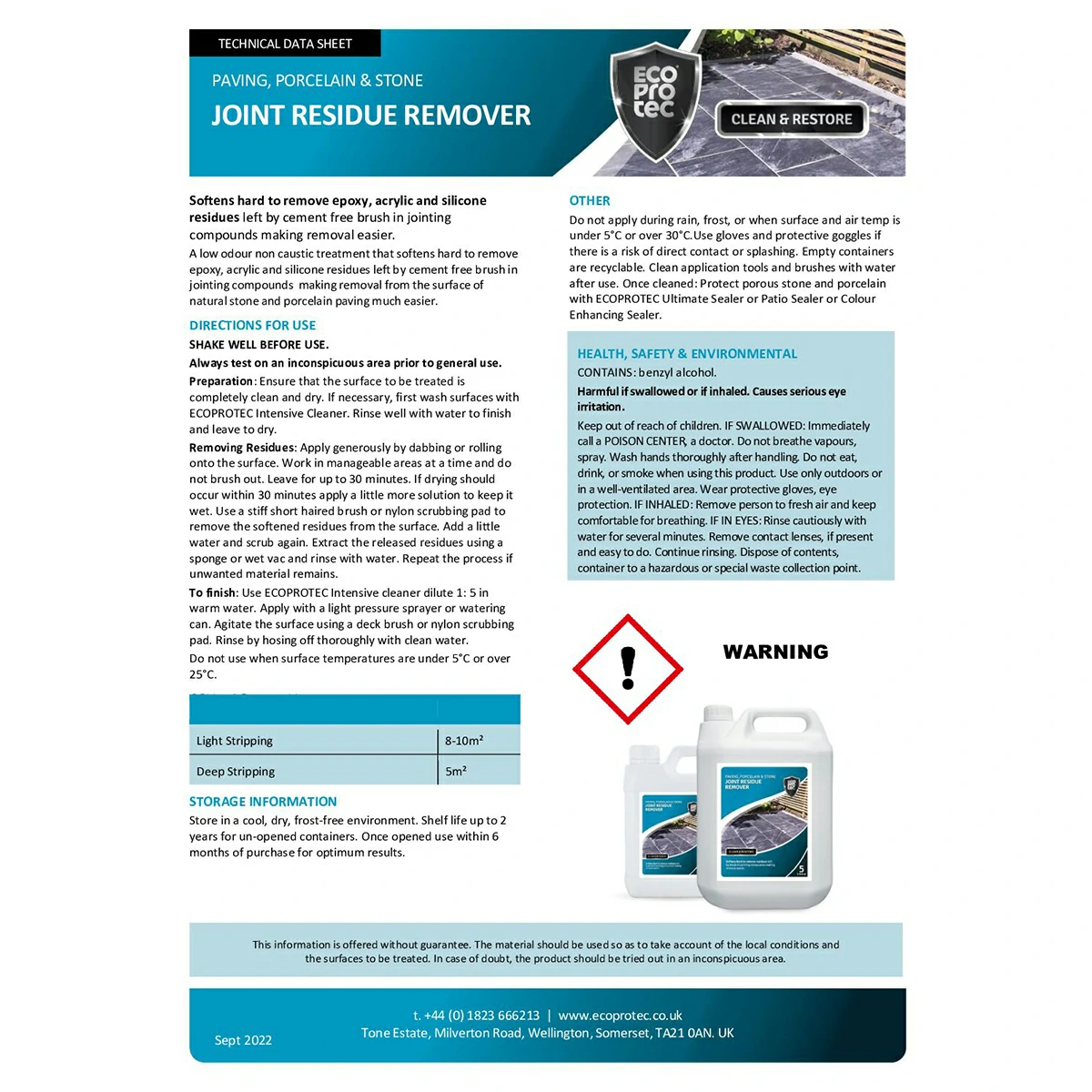 EcoProTec - Joint Residue Remover - 1 Litre