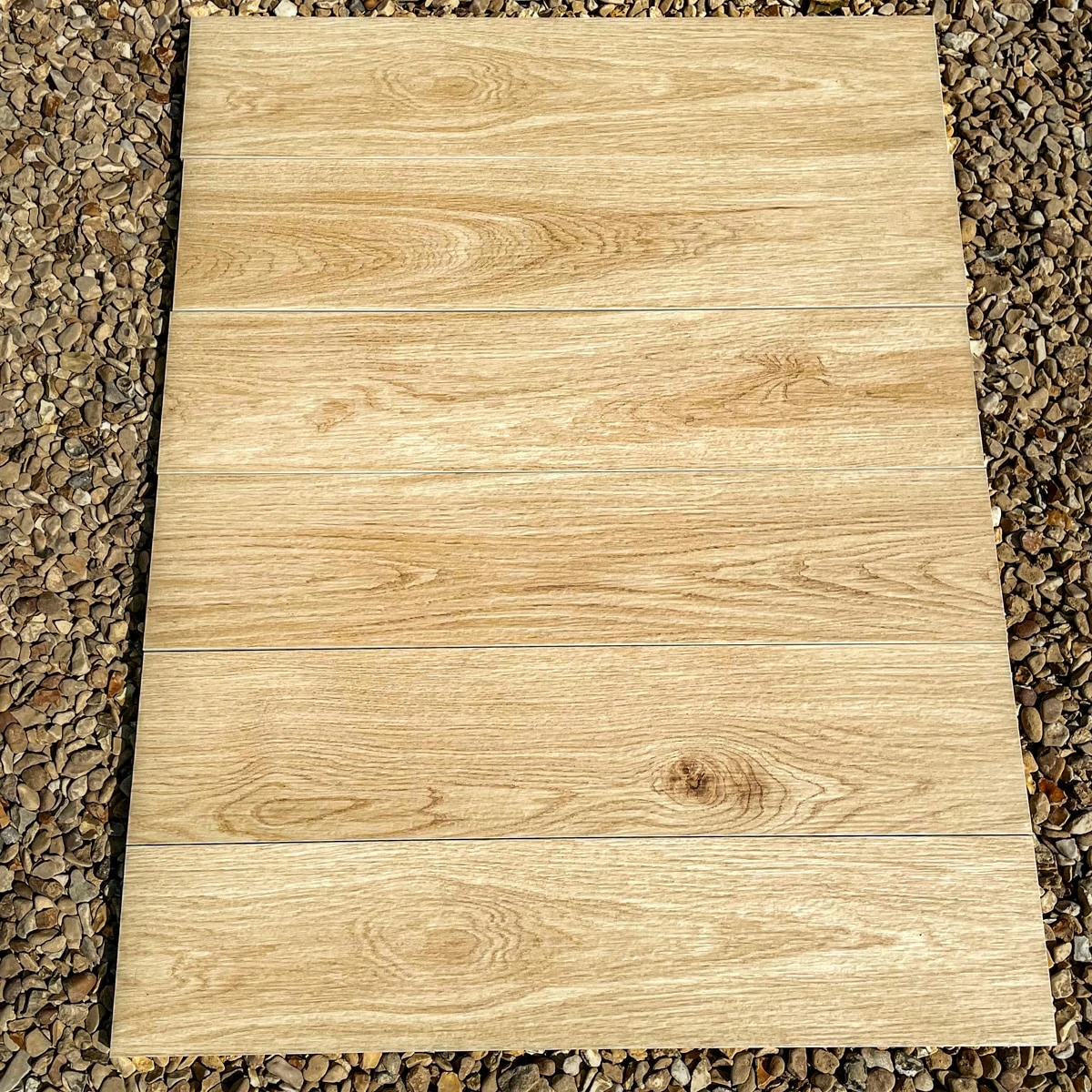 Maple Wood Outdoor Porcelain Paving Tiles - 900x195 - 20mm
