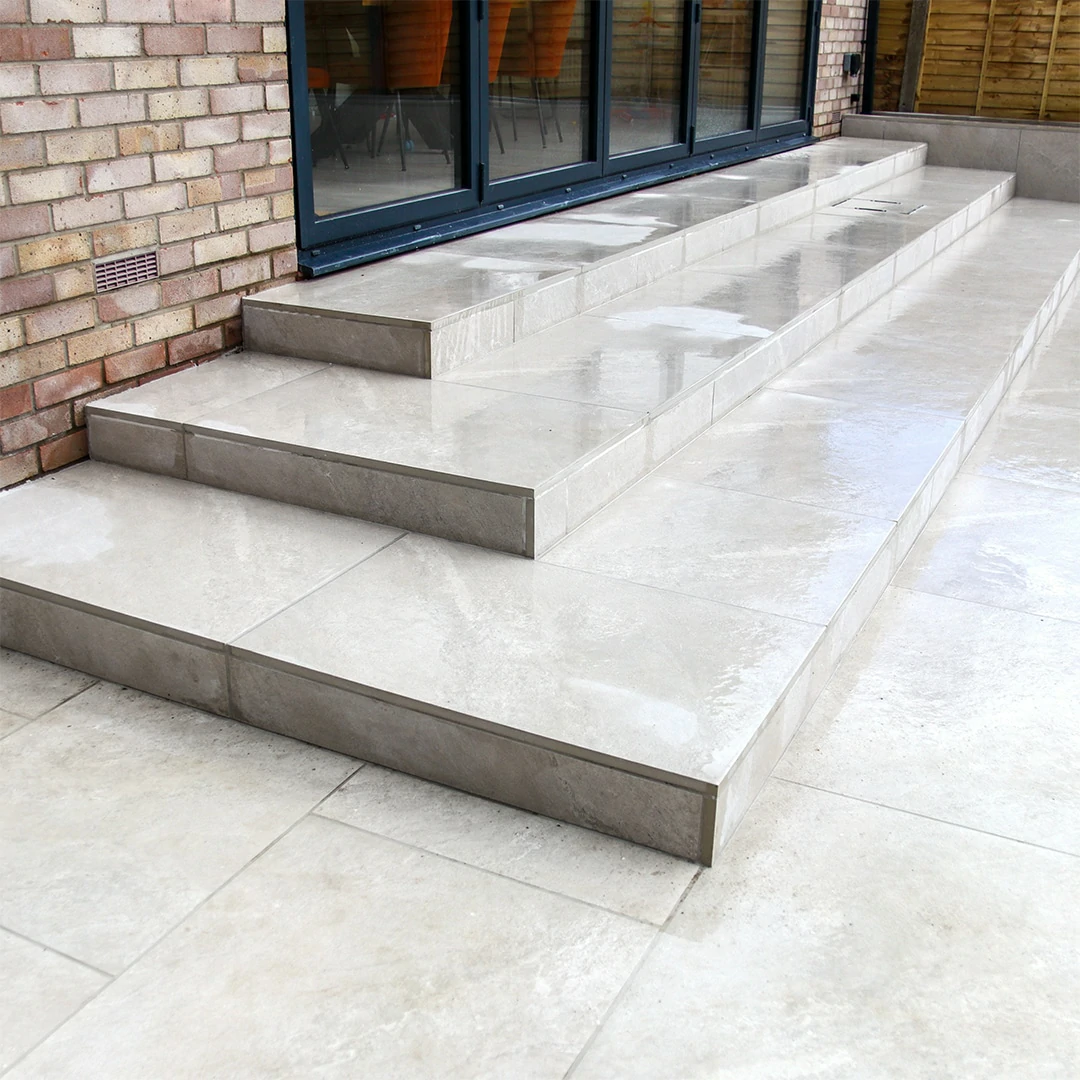Mountain White Outdoor Porcelain Paving Tiles - 600x600 - 20mm