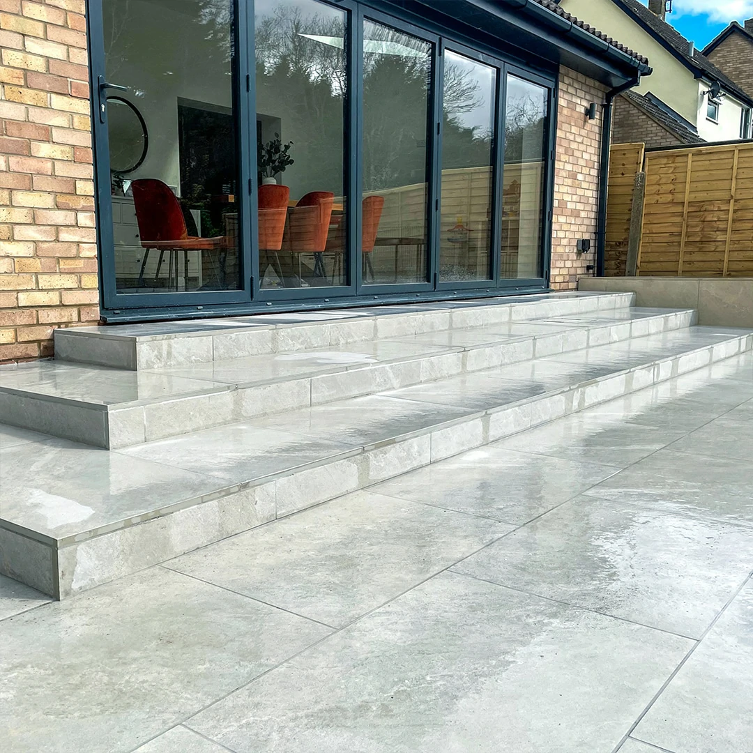 Mountain White Outdoor Porcelain Paving Tiles - 600x600 - 20mm