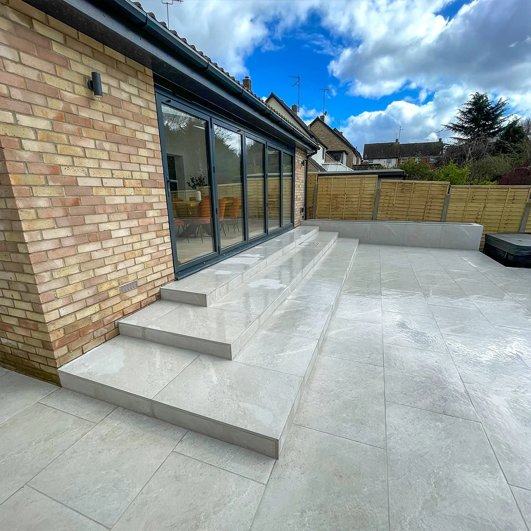 Mountain White Outdoor Porcelain Paving Tiles - 600x600 - 20mm