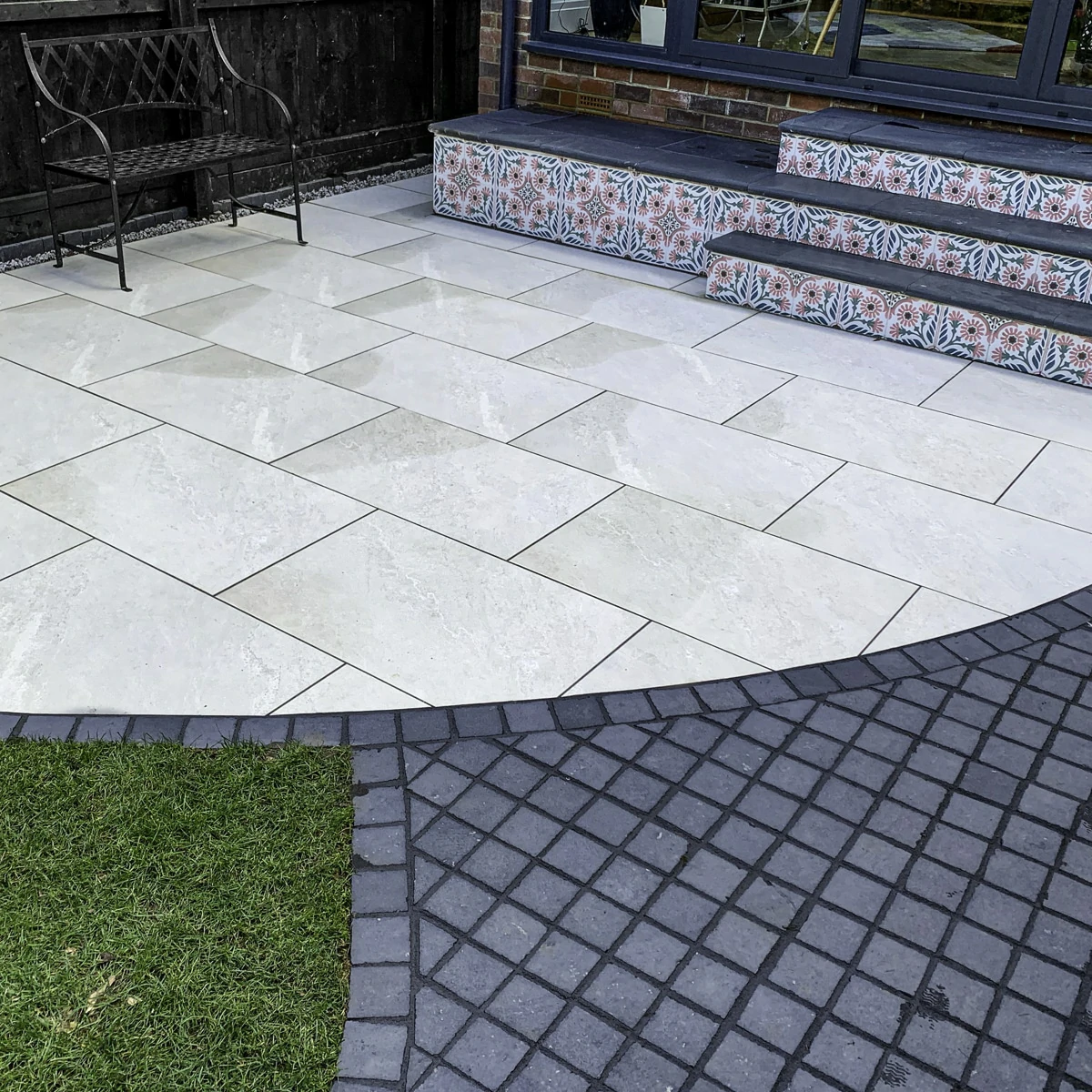 Mountain White Outdoor Porcelain Paving Tiles - 600x900 - 20mm