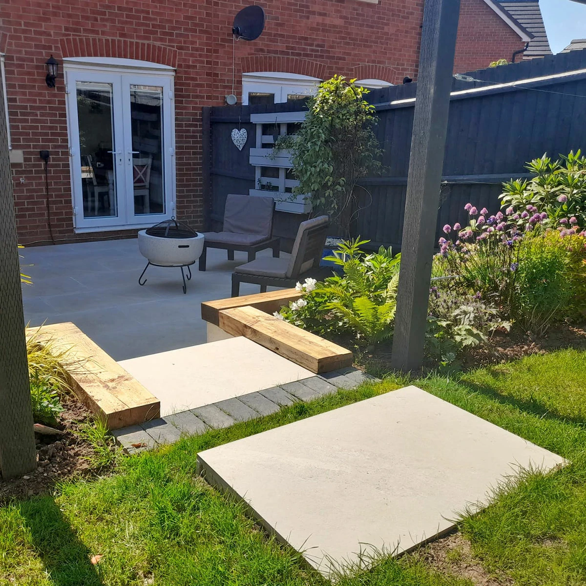 Mountain White Outdoor Porcelain Paving Tiles - 600x900 - 20mm