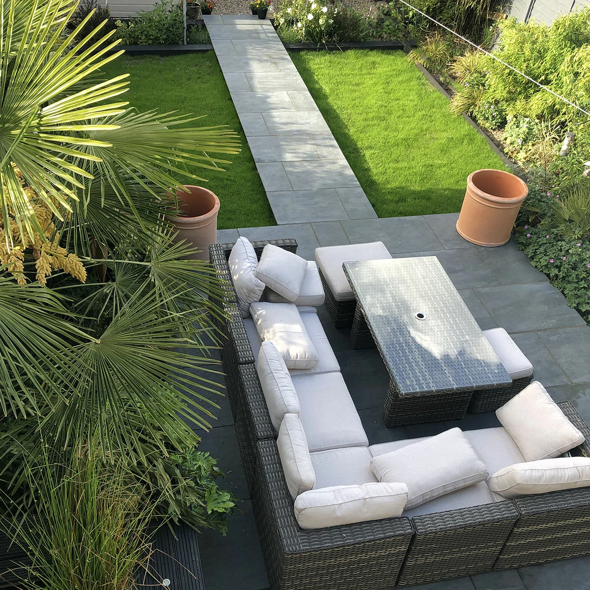Nero Outdoor Porcelain Paving Tiles - 600x600 - 20mm