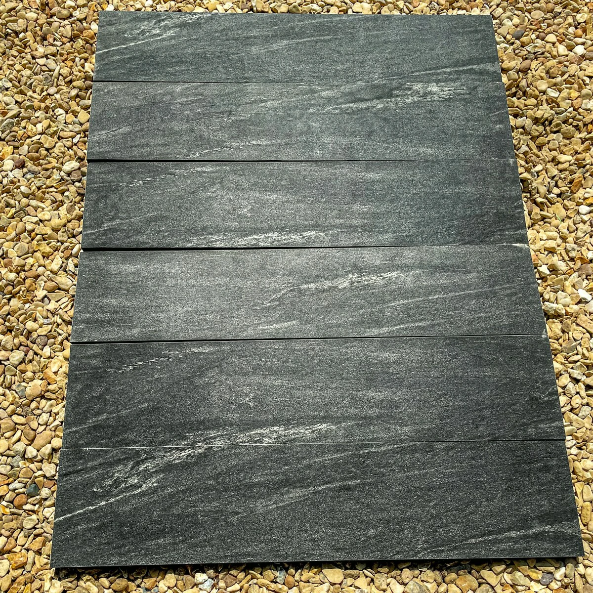 Nero Outdoor Porcelain Paving Tiles - 900x195 - 20mm