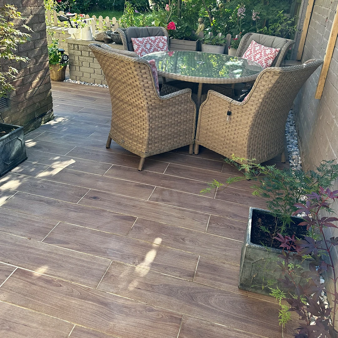 Oak Wood Outdoor Porcelain Paving Tiles - 900x195 - 20mm