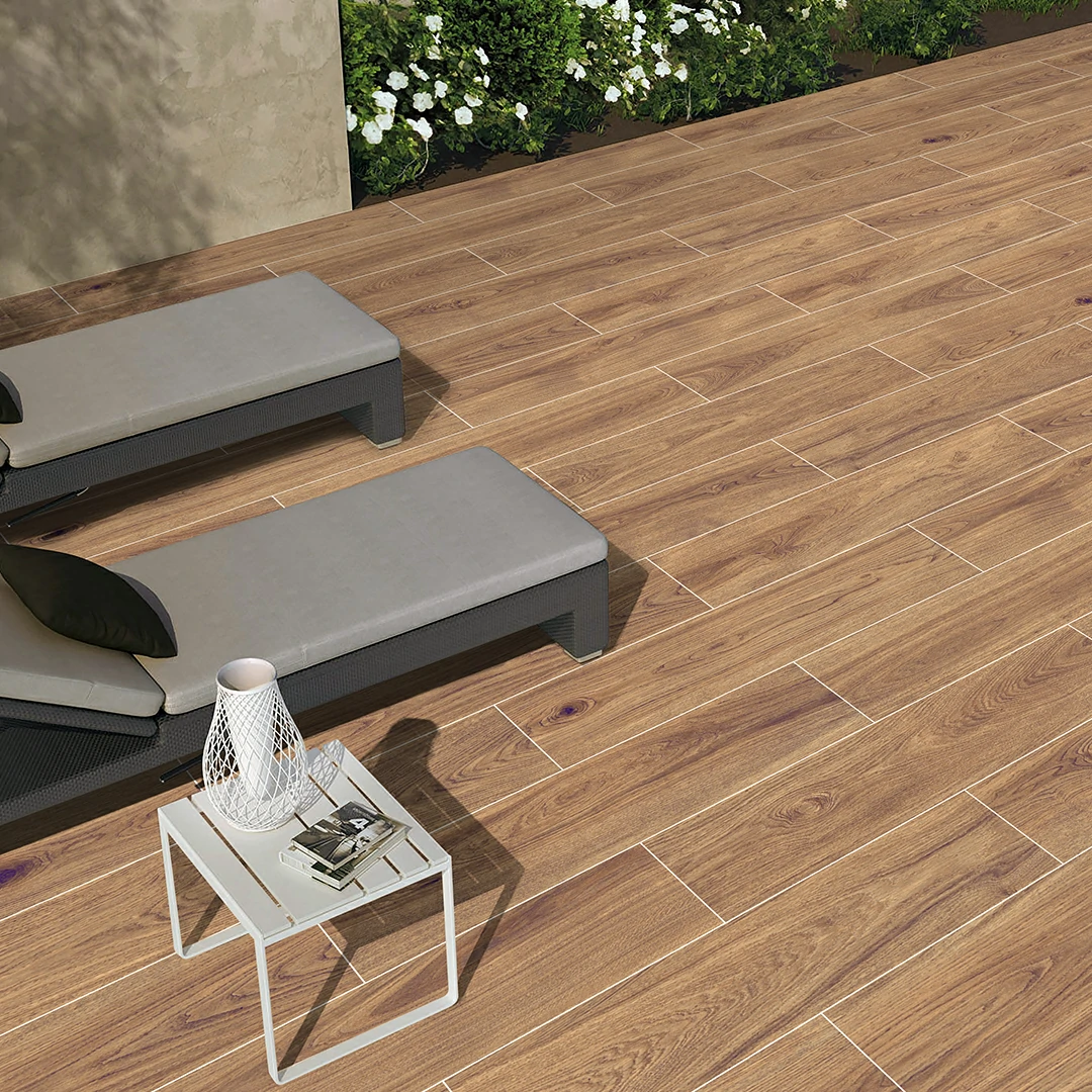 Oak Wood Outdoor Porcelain Paving Tiles - 900x195 - 20mm