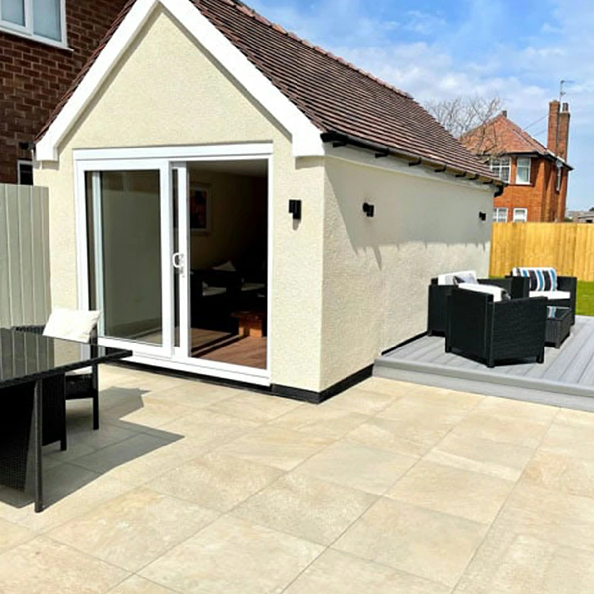 Quartzite Outdoor Porcelain Paving Tiles - 600x600 - 20mm