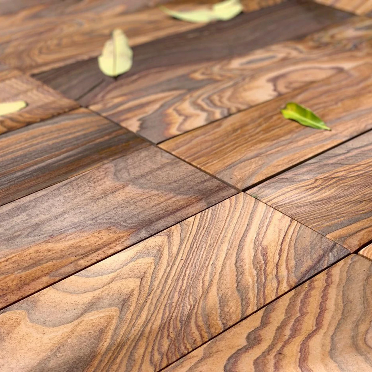 Rainbow Indian Sandstone Paving Slabs - Sawn & Honed - 600x295 - 22mm