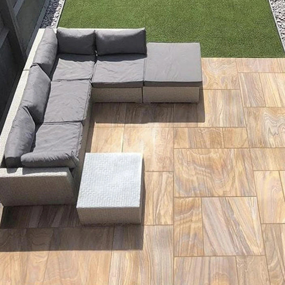Rainbow Indian Sandstone Paving Slabs - Sawn & Honed - Patio Kit - 22mm
